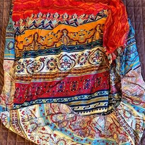 Colorful Bohemian Fitted Queen Sheet + 2 Pillow Cases